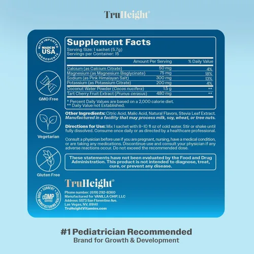 Vista 8 de TruHeight Paquetes de hidratación (frambuesa azul) para niños, adolescentes y adultos, hidratación rápida, energía y recuperación, electrolitos