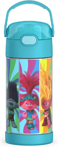 Vista 33 de THERMOS FUNTAINER Botella de agua con pajita, 12 onzas, Avengers