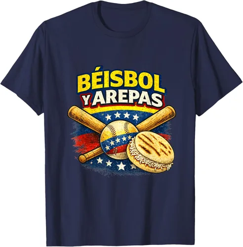 Vista 52 de Camiseta Beisbol y Arepas Venezuelas Baseball Pride Team 2026