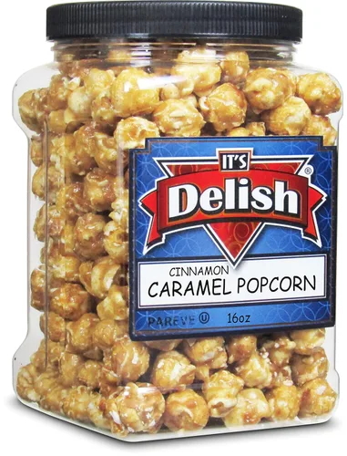 Vista 19 de Palomitas de maíz gourmet con sabor a plátano amarillo de It's Delish, envase jumbo de 16 oz Snack de pop corn aireado a granel - Temática frutal