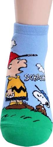 Vista 4 de EVEI The Peanuts Snoopy Cartoon Movie Series - Calcetines para mujer