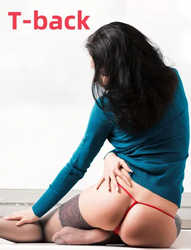 Vista 4 de Tangas de algodón con tanga para mujer, ropa interior sin costuras, tangas, sexy, paquete de 4