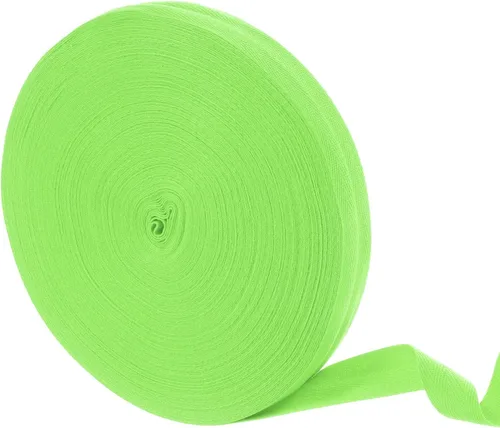 Vista 42 de uxcell Cinta de sarga de algodón de 50 yardas, cinta de espiga de 3/8 pulgadas para coser ropa, manualidades (azul)