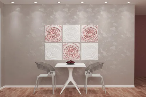 Vista 4 de BETONEX SvitMolds - Molde de pared para bricolaje, diseño de rosa, 3D, decoración de arte de pared, paneles decorativos de pared 3D01