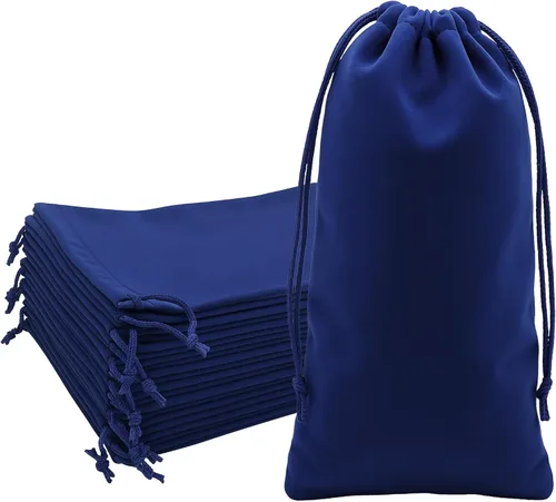 Vista 28 de Mandala Crafts Bolsas de terciopelo negro con cordón de 14 x 14 pulgadas, 10 bolsas grandes de terciopelo con cordón a granel para regalos de fiesta
