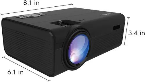 Vista 12 de Proyector de cine en casa LCD de 150" (negro)