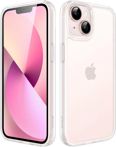Vista 27 de JETech Funda mate para iPhone 13 de 6.1 pulgadas, a prueba de golpes, protección contra caídas de grado militar, cubierta trasera translúcida