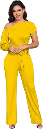 Vista 65 de DeftSharp Overol largo y elegante para mujer, sexy, para cóctel, fiesta, club, casual, para trabajo