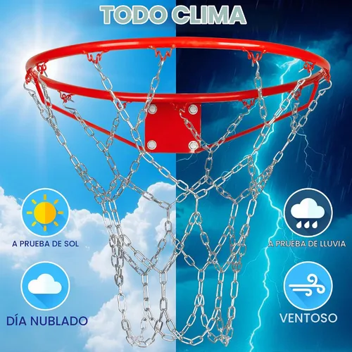 Vista 4 de LAO XUE - Cadena de baloncesto de repuesto resistente, 21 pulgadas de metal
