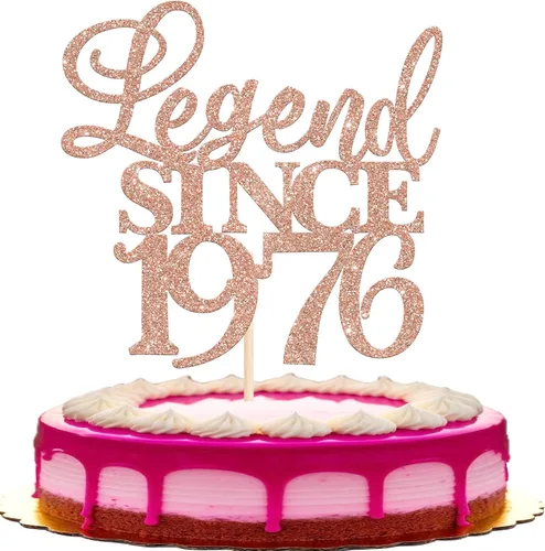 Vista 25 de Rsstarxi 1 paquete de decoración de pastel con purpurina de leyenda desde 2012 para decoración de tarta de cumpleaños 13 años para decoración