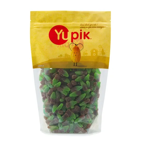 Vista 8 de Yupik Caramelos de cereza agria, 2.2 lb (35.2 oz), paquete de 6, bolas con sabor a cereza, dulces y ácidos, gomitas rojas masticables, dulces