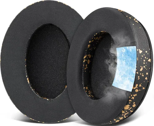 Vista 13 de SOULWIT Almohadillas de Gel de Reemplazo para Auriculares HyperX Cloud 1/2/3/Pro/Core, Cloud Alpha/Flight/Stinger Series, CloudX Stinger/Flight Negro