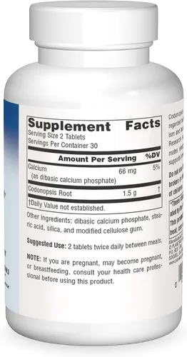 Vista 3 de Planetary Herbals Tabletas de Codonopsis, 750 mg, 60