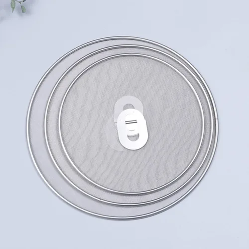 Vista 9 de 3pcs Stainless Steel Fry Pan Splatter Screen, Fine Mesh Oil Guard