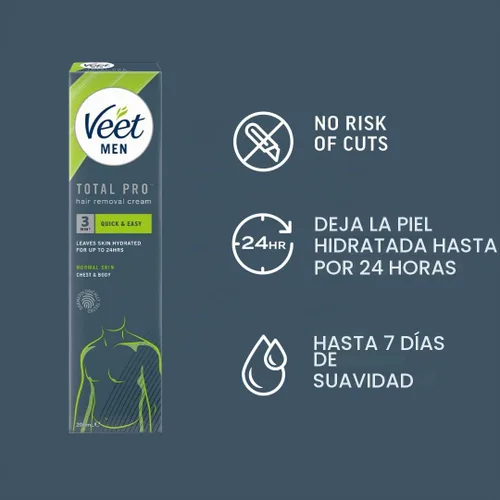 Vista 3 de Veet para Hombres Depilación Gel Creme 6.8 fl oz (1)