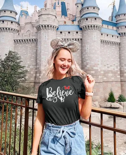 Vista 6 de KIDDAD Magical Shirt for Women Castle Graphic Magic Kingdom Tshirt Family Vacation Tee Short Sleeve Tops