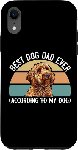 Vista 24 de Best Dog Dad Ever According to My Goldendoodle Funny Doodle Case for iPhone 17