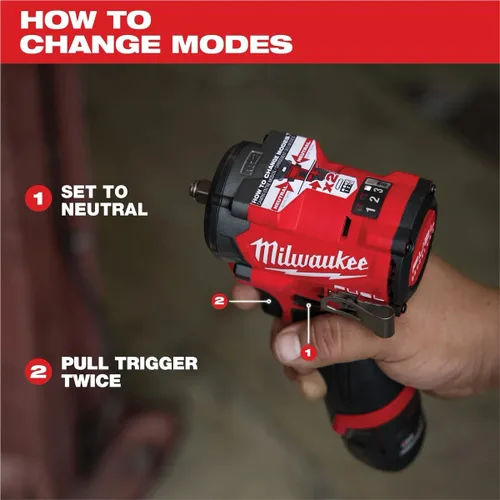 Vista 7 de Milwaukee Electric - M12 FUELTRADE Stubby 3/8 llave de impacto