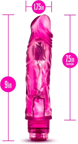Vista 3 de Blush Glow Dicks The Drop - Consolador vibrador realista de 9 pulgadas para mujeres y parejas, juguete sexual que brilla en la oscuridad