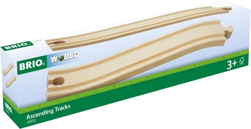 Vista 2 de BRIO 33332 World Ascending Tracks - Juego completo de pistas de tren de madera Ideal para niños de 3 años en adelante Compatible con todos