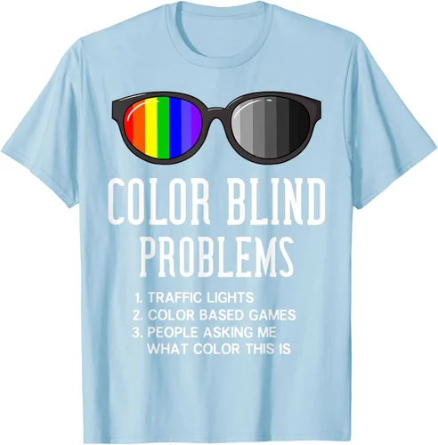 Vista 29 de Color Blind Problems - Camiseta para regalo con gafas de prueba