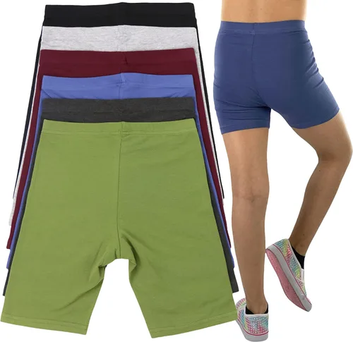 Vista 2 de ToBeInStyle Pantalones cortos de mezcla de algodón y elastano para niñas