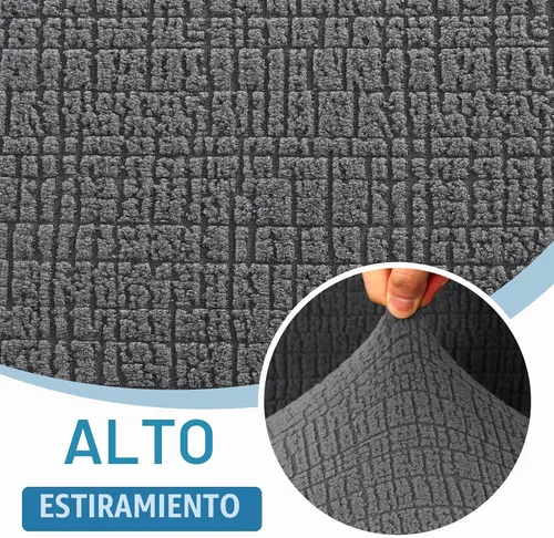 Vista 3 de H.VERSAILTEX - Funda elástica para sofá de jacquard con protector de muebles impermeable de 1 pieza, fundas para sofá elásticas con parte inferior