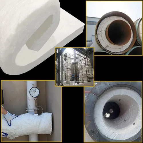 Vista 6 de Manta deflectora de fibra cerámica de 24" x 12" x 1" (gruesa) aislante ignífuga clasificada hasta 2400°F, resistencia a altas temperaturas