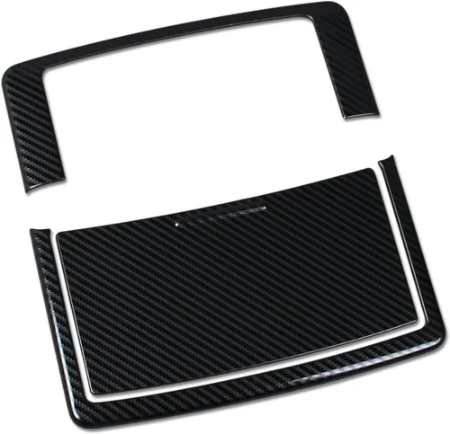 Vista 9 de Beautost Compatible con Nissan Rogue 2021 2022 2023 2024 2025 2026 Luz de lectura frontal de techo marco de mapa (negro)