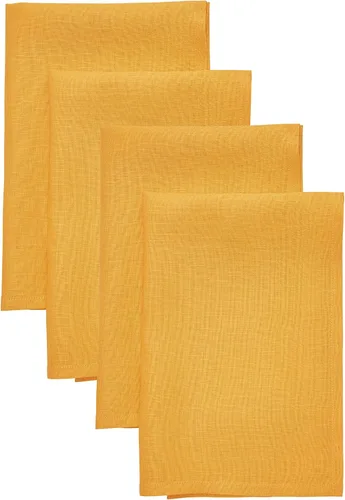 Vista 101 de Solino Home Juego de 4 manteles individuales blancos de 100 % lino puro de 14 x 14 pulgadas para invierno, San Valentín, primavera, Pascua, Fete