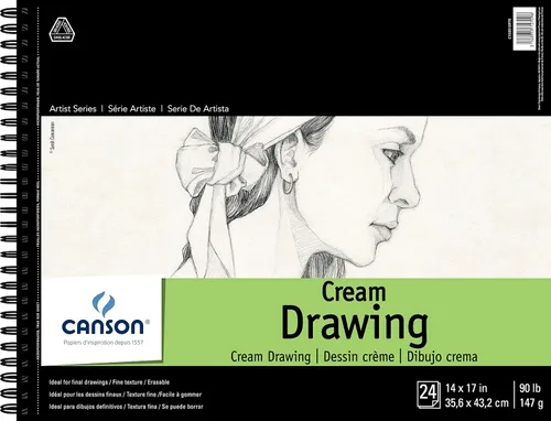 Vista 11 de Canson Artist Series Papel de Dibujo, Crema, Bloc Encuadernado con Espiral, 5.5 x 8.5 pulgadas, 60 hojas (90lb/147g) - Papel de artista para adultos