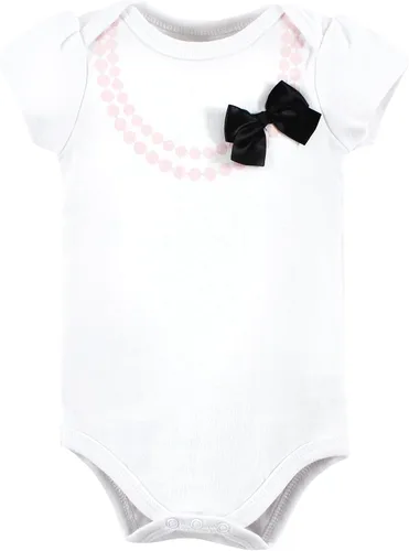 Vista 388 de Hudson Baby baby-girls Cotton Bodysuits 3-pack