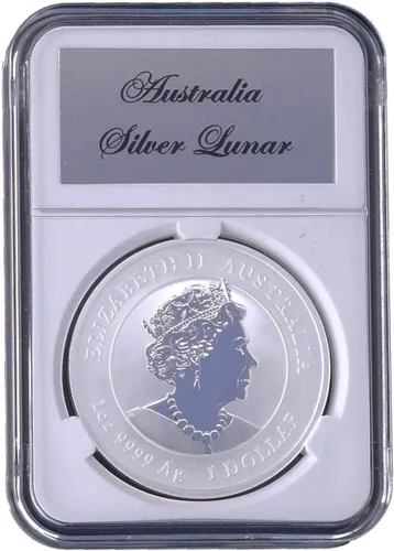 Vista 2 de Ursae Minoris Elite - Monedero de estilo certificado para Lunar o Kookaburra de plata australiana, 1 onza Au Plata Lunar / Kookaburra
