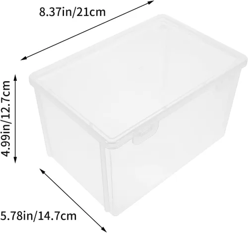 Vista 4 de DOITOOL Recipientes de pan herméticos para pan, caja de pan de plástico transparente para pan casero, soporte para pan de 8 pulgadas