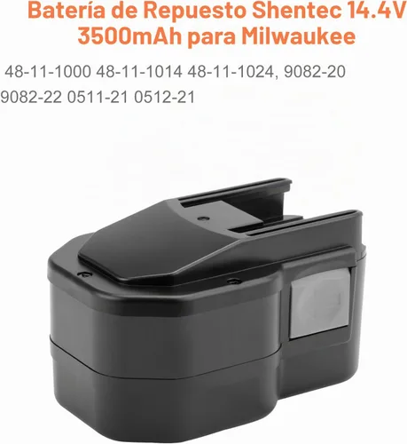 Vista 2 de Shentec 3500mAh 14.4V Ni-MH Batería Compatible con Milwaukee 48-11-1000