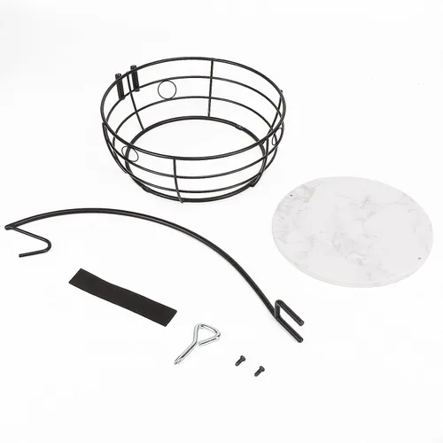 Vista 8 de Livabber - Frutero de encimera con colgador de plátanos, cuenco moderno de almacenamiento de frutas y verduras, con soporte de árbol de plátano