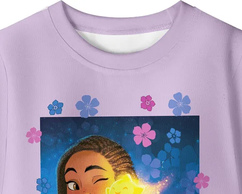 Vista 3 de QAQGood Girls Princess Costume Long Shirts and Pants Sets Cartoon 2023 Movie Shirt Kids Home Causal Wear 2-10 Years