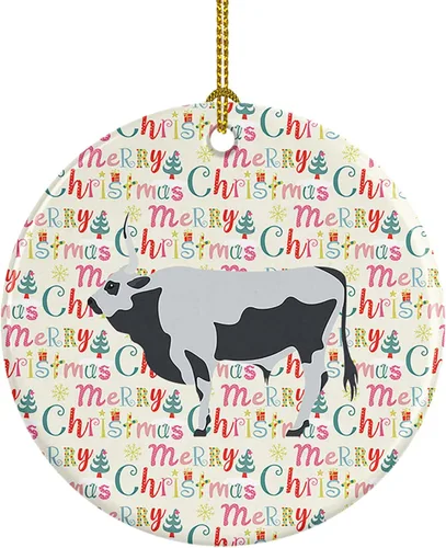 Vista 74 de Caroline's Treasures Adorno de cerámica de avestruz común para árbol de Navidad, decoración colgante para el hogar, Navidad, vacaciones, fiesta