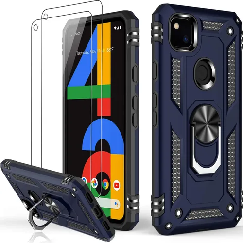 Vista 67 de LUMARKE para Google Pixel 3A XL - Funda con protector de pantalla, funda protectora grado militar probada contra caídas de 16 pies con soporte
