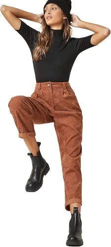 Vista 5 de Verdusa Camiseta básica de manga corta con cuello alto alto para mujer