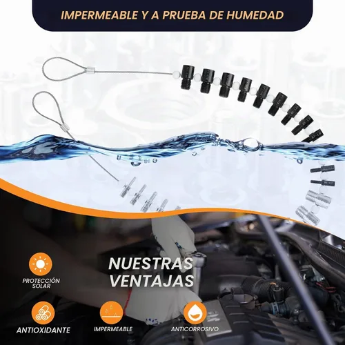 Vista 7 de Comprobador de roscas de tuercas y pernos, 26 calibres macho/hembra, 14 pulgadas y 12 métricas para comprobar rápidamente tuercas y pernos