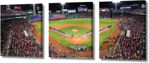 Vista 84 de TUMOVO Arte de pared en lienzo para estadio deportivo, arte de pared de campo Wrigley en Chicago, pinturas de Chicago, impresiones sobre lienzo