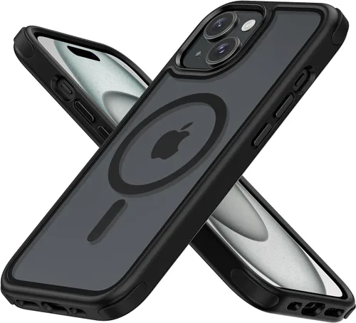 Vista 21 de Mobnano Funda para iPhone 13 Pro, compatible con MagSafe, funda transparente con anillo magnético, diseño multicolor protector a prueba de golpes