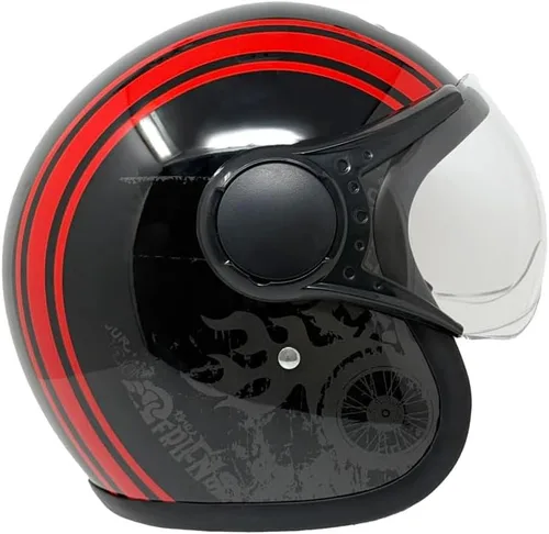 Vista 3 de MMG Casco de cara abierta para motocicleta Modelo 37