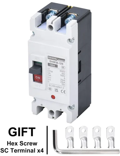 Vista 6 de DIHOOL Interruptor Principal de 100 Amperios CC, Interruptor de Desconexión de Batería de 500V, Interruptor Maestro para Motor de Arrastre de Barco