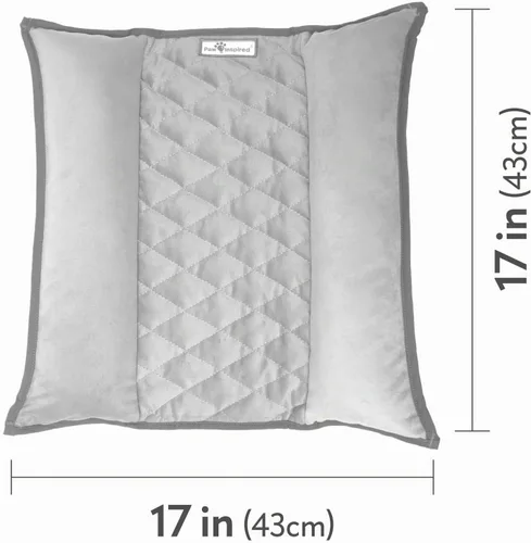Vista 3 de Paw Inspired Snuggle - Cama con cojín de conejo, gris/gris claro, 17 x 17