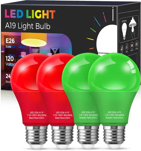 Vista 19 de Fulighture Paquete de 2 bombillas de inundación verdes, PAR38 de 15 W (equivalente a 100 W) E26, bombillas LED verdes de inundación para exteriores
