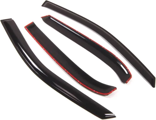 Vista 2 de Visor de ventana compatible con Chevrolet Equinox 2010-2017, DGWV2-065, deflector de montaje exterior, protector de lluvia, humo oscuro, juego de 4