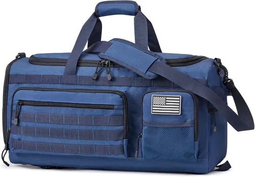 Vista 9 de G4Free Bolsa de lona 3 en 1 para viajes, gimnasio, deportes, mochila Negro