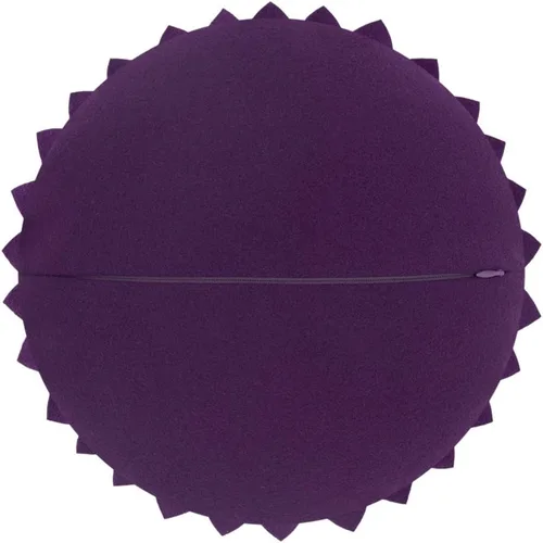 Vista 2 de JWH - Funda de cojín 3D con diseño de girasol, hecha a mano, decorativa, forma redonda, con inserto, estilo rural, para sofá, sillón, protector